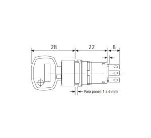 Selectores con llave Serie 400