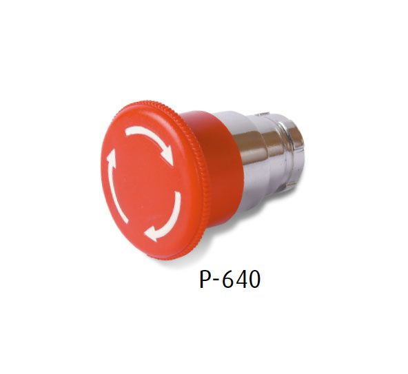 Seta emergencia SERIE 600 Ø22mm - Versión metálica
