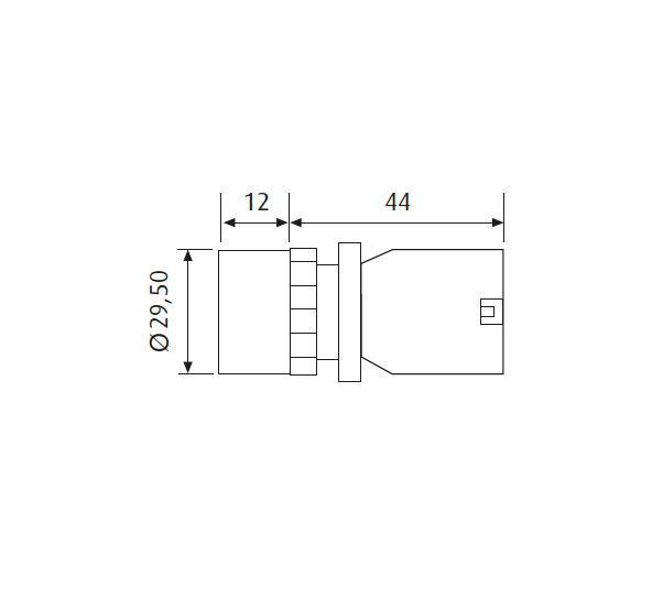 pulsadores serie 600 plastico