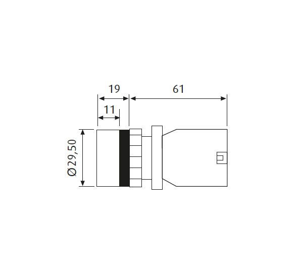 pulsadores serie 600 plastico